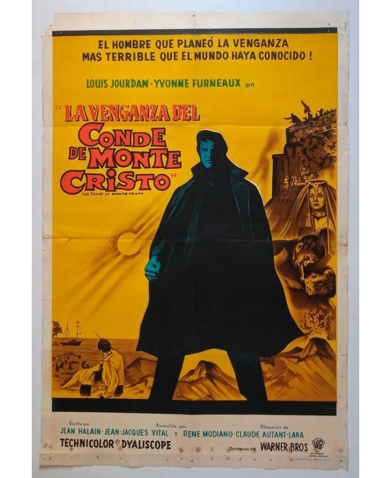 Cartel de Cine Original La Venganza del Conde de Montecristo (1961)