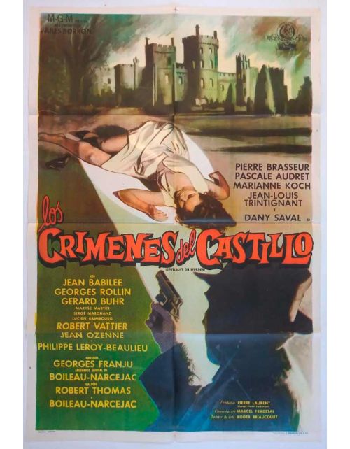 Cartel de Cine Original Los Crímenes del Castillo (1961) Cartel de Cine Original Los Crímenes del Castillo (1961)