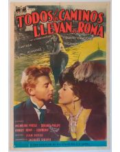 Cartel de Cine Original Todos los Caminos Llevan a Roma (1949)