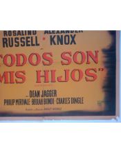 Cartel de Cine Original Todos son mis Hijos (1946)