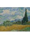 Lámina Artística de Alta Calidad Campo de Trigo con Cipreses (Vincent van Gogh)