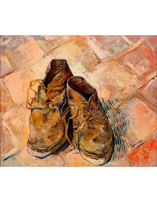 Lámina Artística de Alta Calidad Un Par de Zapatos (Vincent van Gogh)