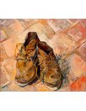 Lámina Artística de Alta Calidad Un Par de Zapatos (Vincent van Gogh)