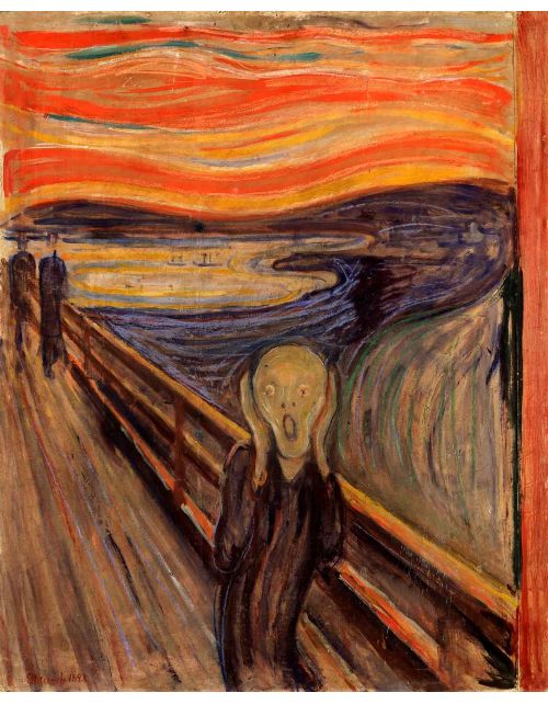 lamina EL GRITO de EDVARD MUNCH lamina EL GRITO de EDVARD MUNCH