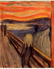 lamina EL GRITO de EDVARD MUNCH