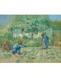 Lámina Artística de Alta Calidad Primeros Pasos, después de Millet (Vincent van Gogh)