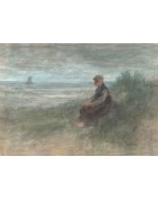 Lámina Artística Niña en las Dunas (Jozef Israëls)
