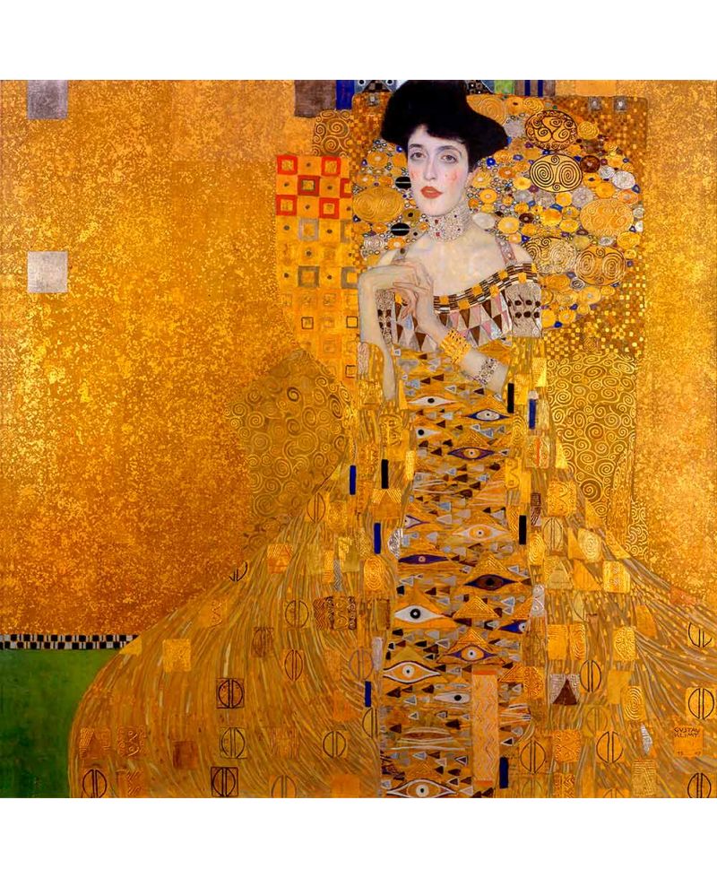 Lámina Artística Retrato de Adele Bloch-Bauer I (Gustav Klimt)