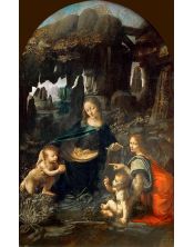 Cuadro de Alta Calidad La Virgen de las Rocas (Leonardo da Vinci)