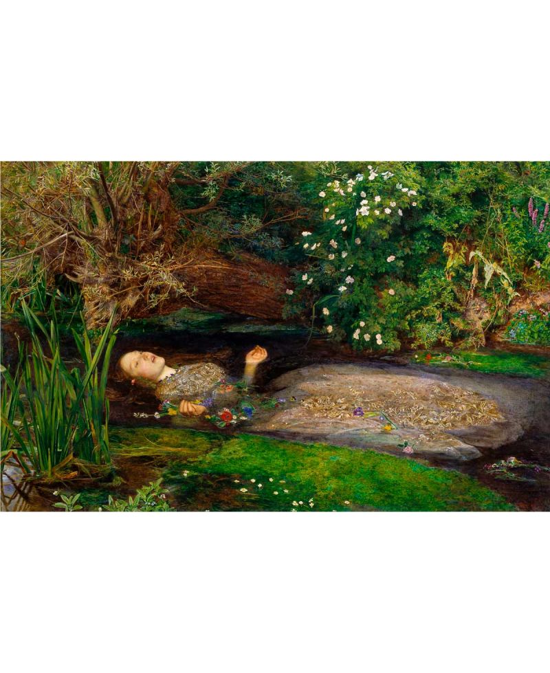 Cuadro en Lienzo Ofelia (John Everett Millais) | Con Bastidor