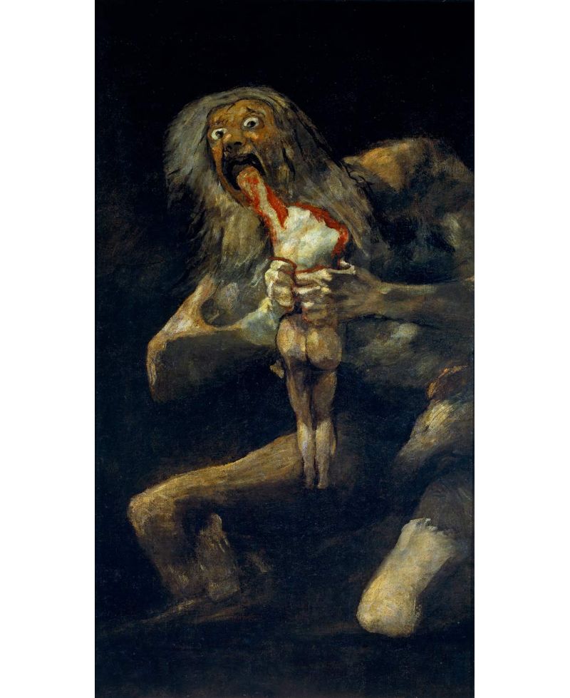 Lámina Artística de Alta Calidad Saturno Devorando a su Hijo (Francisco de Goya)
