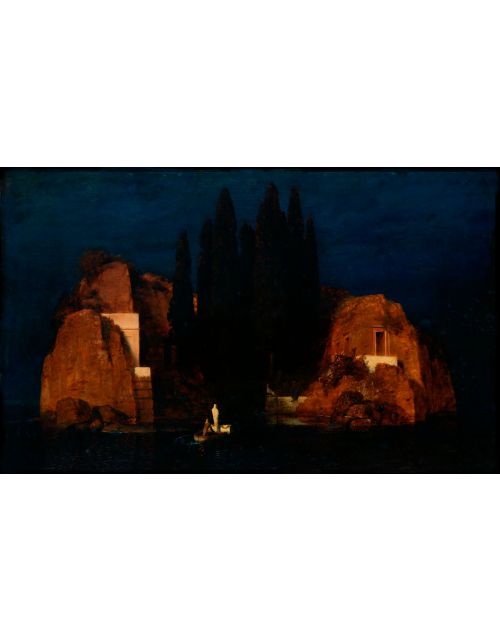 Lámina Artística de Alta Calidad La Isla de los Muertos (Arnold Böcklin)