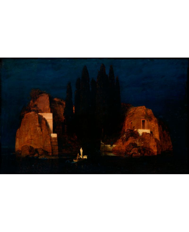 Lámina Artística de Alta Calidad La Isla de los Muertos (Arnold Böcklin)