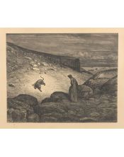Lámina Artística de Alta Calidad Dante y la Pantera - Infierno Canto 01 (Gustave Doré)