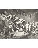 Lámina Artística de Alta Calidad El Castigo de los Ladrones - Infierno Canto 24 (Gustave Doré)