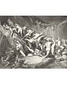 Lámina Artística de Alta Calidad El Castigo de los Ladrones - Infierno Canto 24 (Gustave Doré)