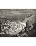 Lámina Artística de Alta Calidad La Lluvia de Fuego - Infierno Canto 14 (Gustave Doré)