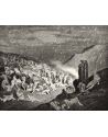 Lámina Artística de Alta Calidad La Lluvia de Fuego - Infierno Canto 14 (Gustave Doré)