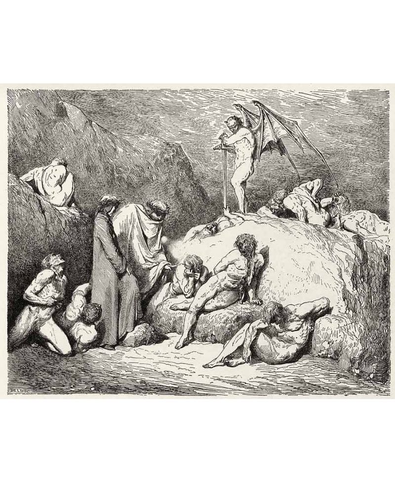 Lámina Artística de Alta Calidad Los Sembradores de Discordia - Infierno Canto 28 (Gustave Doré)