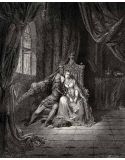 Lámina Artística de Alta Calidad Paolo y Francesca - Infierno Canto 05 (Gustave Doré)