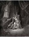 Lámina Artística de Alta Calidad Paolo y Francesca - Infierno Canto 05 (Gustave Doré)