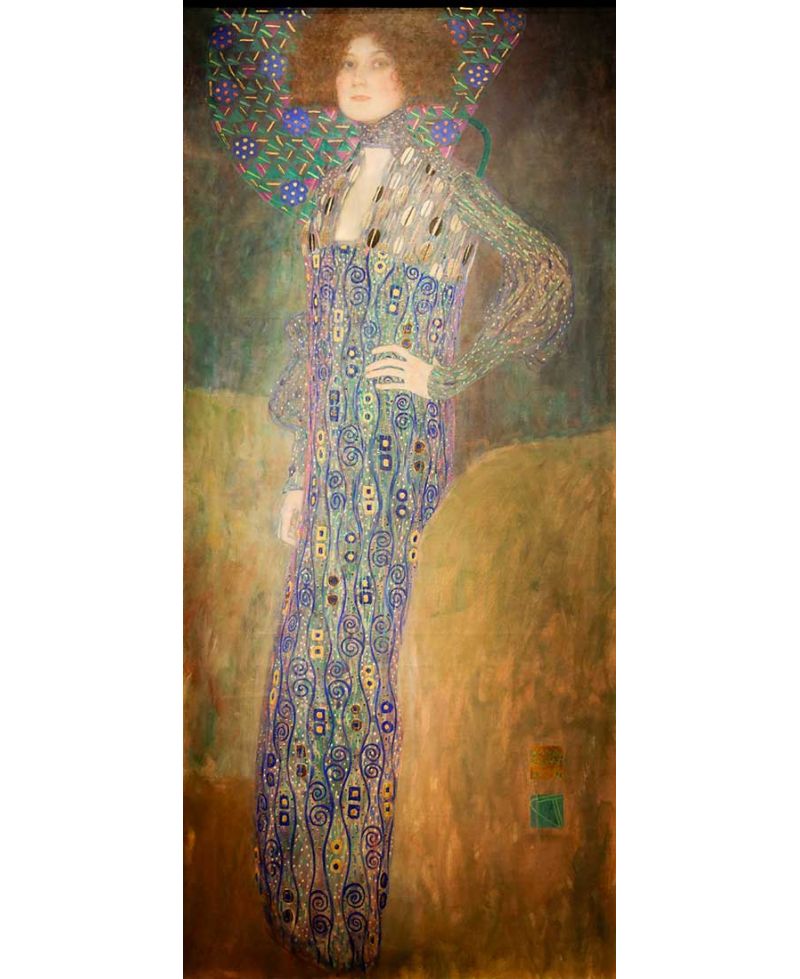 Lámina Artística de Alta Calidad Retrato de Emilie Flöge (Gustav Klimt)