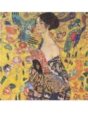 Lámina Artística de Alta Calidad Dama con Abanico (Gustav Klimt)