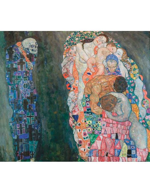 Lámina Artística de Alta Calidad Muerte y Vida (Gustav Klimt)