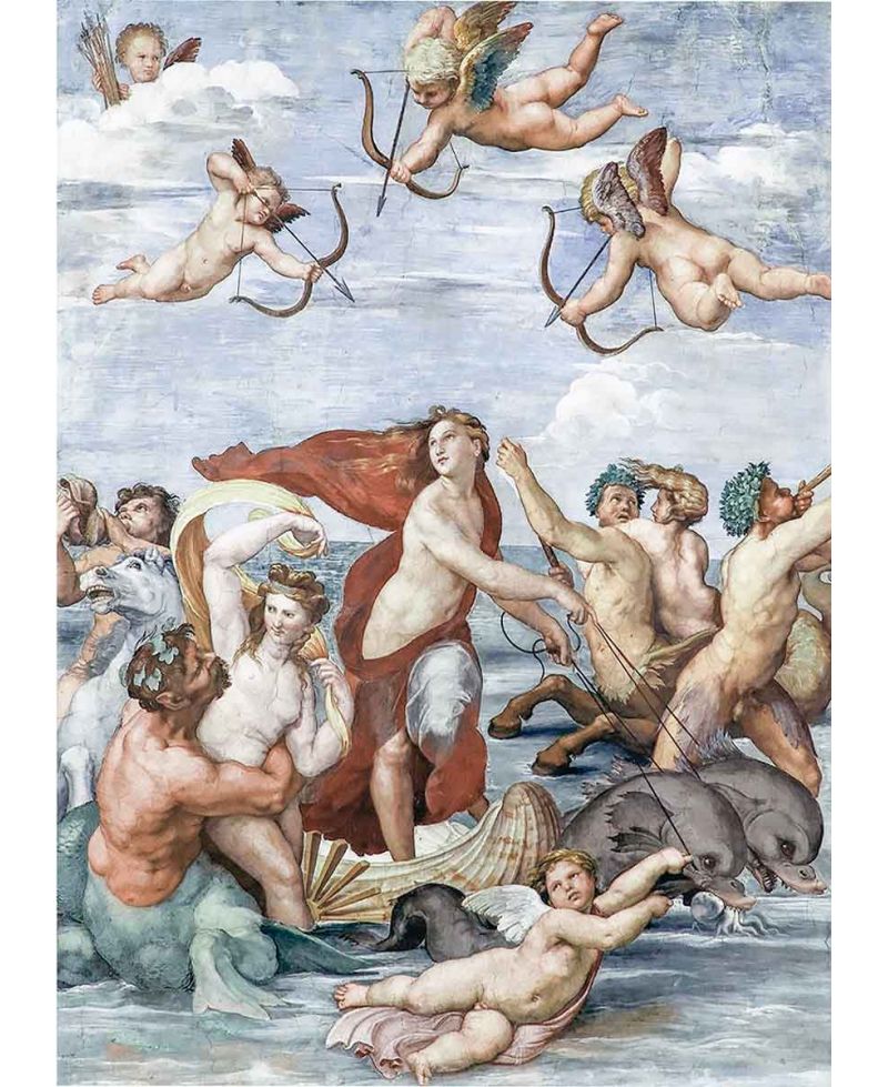 Lámina Artística de Alta Calidad El Triunfo de Galatea (Rafael Sanzio)