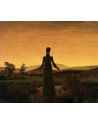 Lámina Artística de Alta Calidad Mujer ante el Sol Poniente (Caspar David Friedrich)