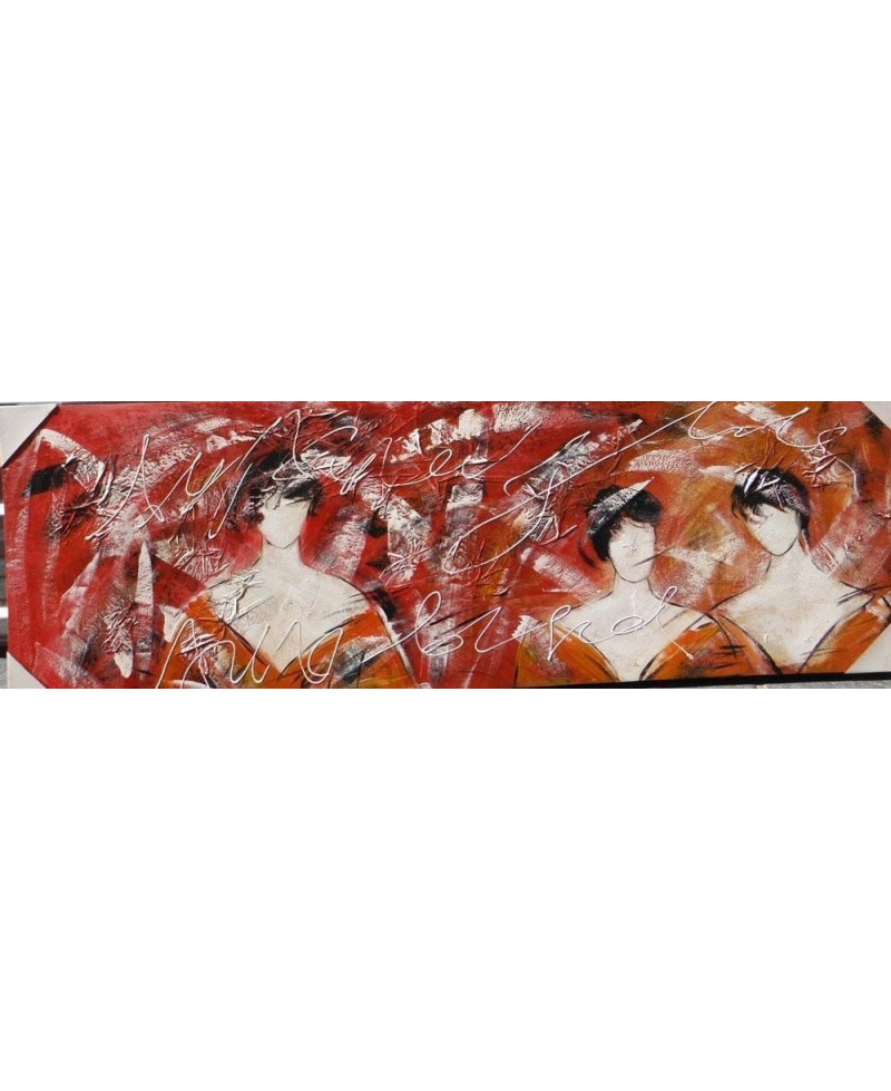 Cuadro pintado tema fiesta