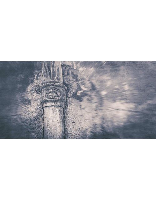 Lámina Fotográfica Canaleta Industrial - Perspectiva Dinámica - 100x50 cm