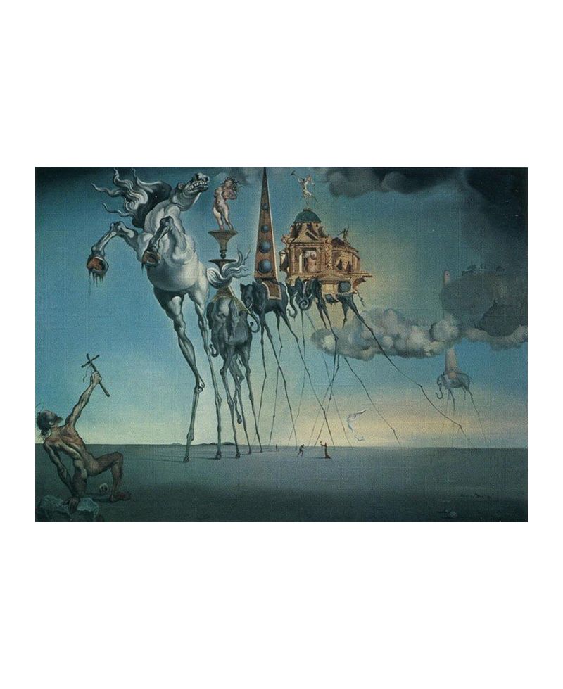 Lámina Salvador Dalí La tentación de San Antonio 60x80 cm