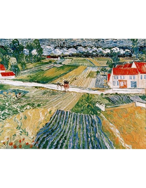 Lámina Paisaje después de la lluvia de Van Gogh - 50x70 cm
