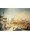 El Bucentauro en el muelle el día de la Ascensión-Canaletto
