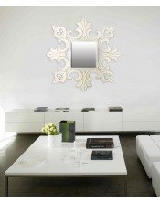 Espejo decape blanco grande