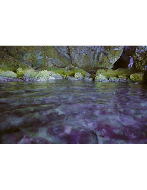 Cova Tallada, entrada de agua del mar