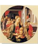 Lámina Virgen con el Niño de Filippo Lippi (Tondo Bartolini) - 50x50 cm
