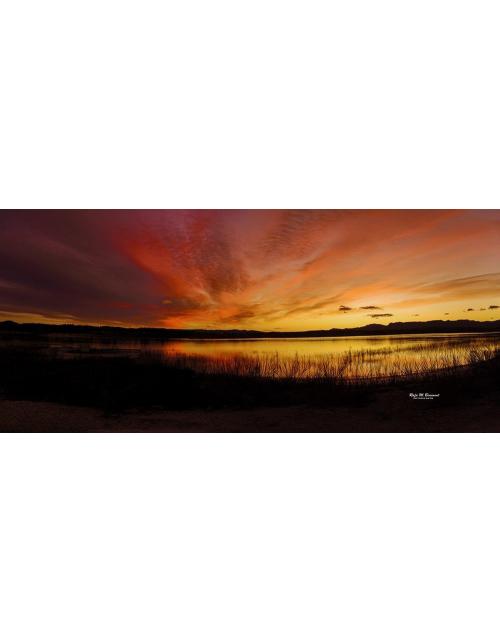 cuadro de atardecer 